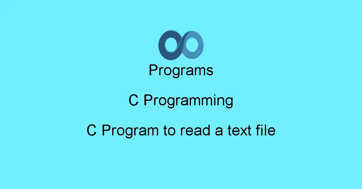 C Program to read a text file