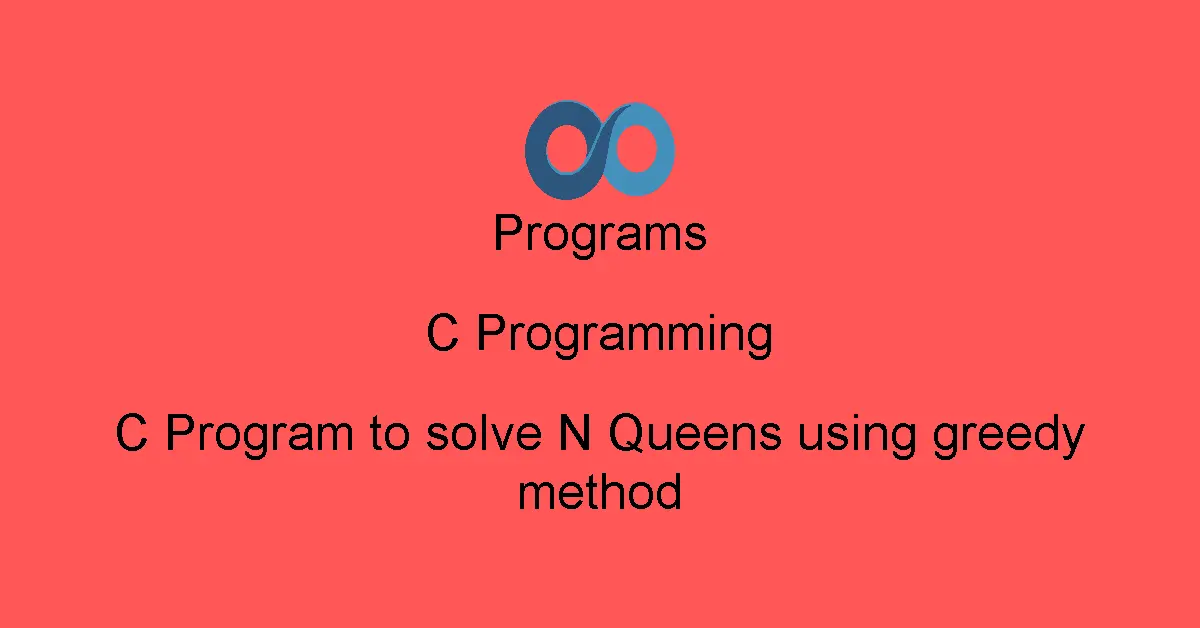 C Program to solve N Queens using greedy method