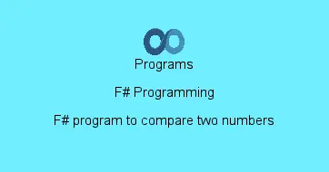 F# program to compare two numbers