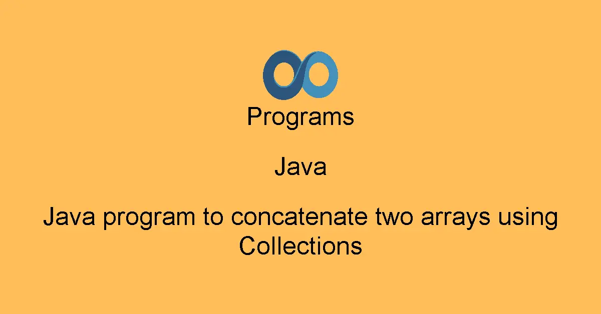 Java program to concatenate two arrays using Collections