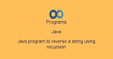 Java program to reverse a string using recursion