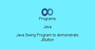 Java Swing Program to demonstrate JButton