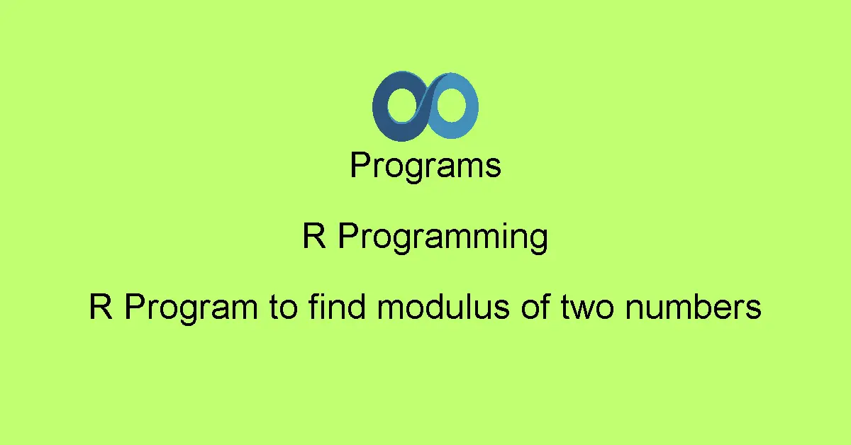 R Program to find modulus of two numbers