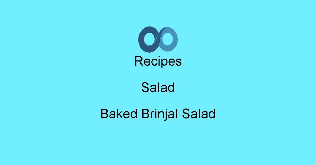 Baked Brinjal Salad