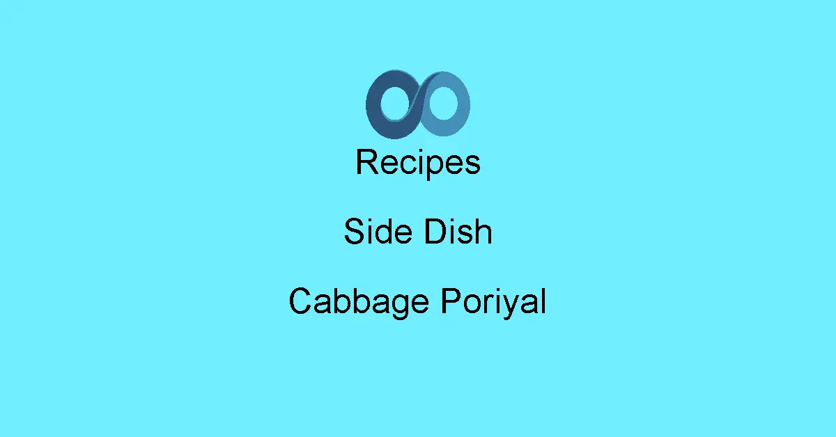 Cabbage Poriyal