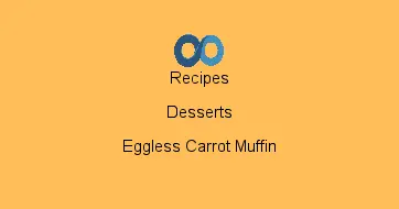 Eggless Carrot Muffin