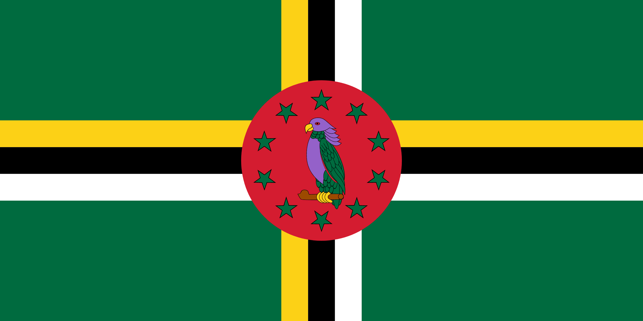 Dominica Flag Dominica Flag