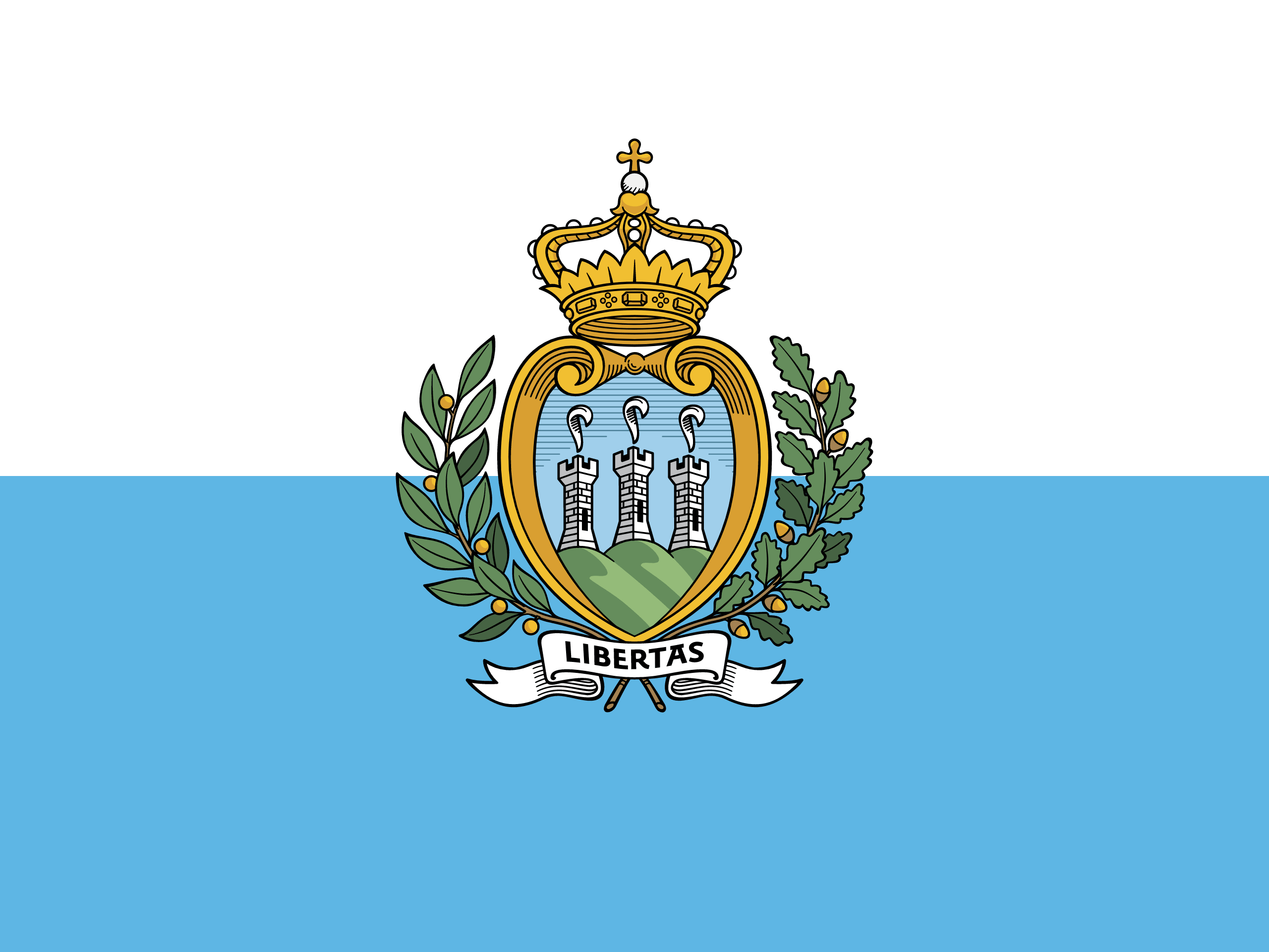 San Marino Flag San Marino Flag
