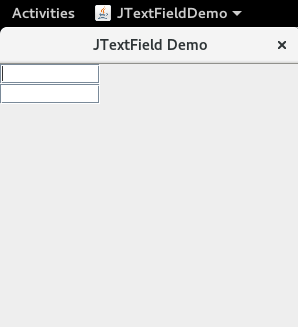 Swing JTextField Swing JTextField